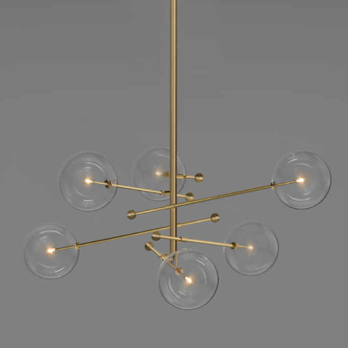 Lamp Schwung Home - RD15 6 Arm Chandelier Pendant  - 1