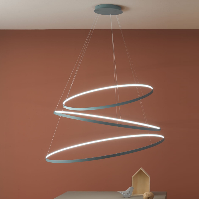 Lamp Zava - Rings Horizontal Pendant  - 1