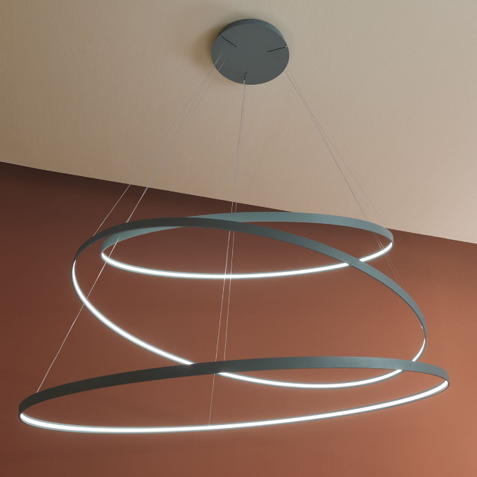 Lamp Zava - Rings Horizontal Pendant  - 2