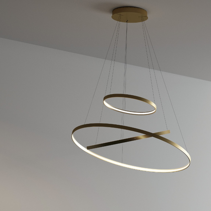 Lamp Zava - Rings Horizontal Pendant  - 4