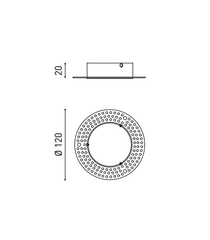 Trimless mounting box SHOT LIGHT M