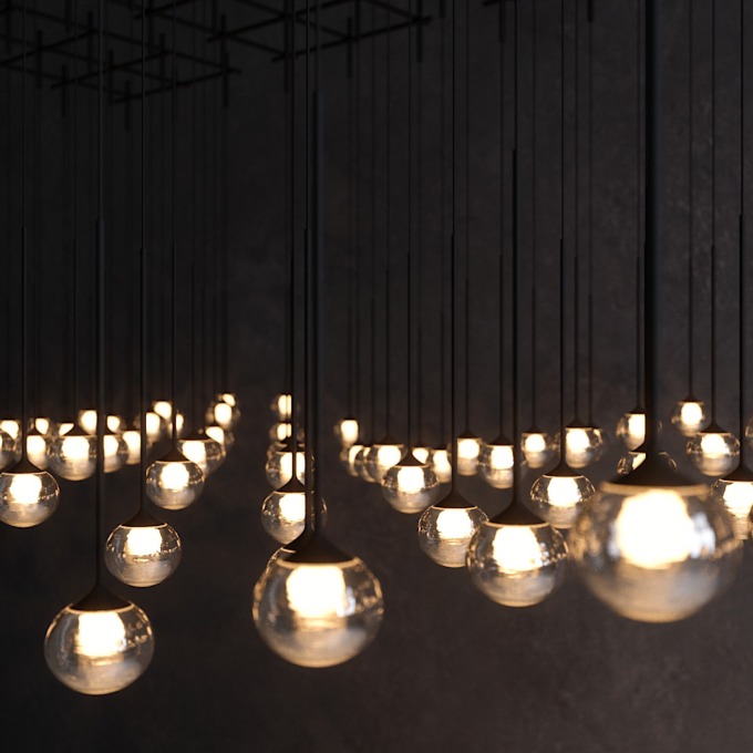 Lamp Vibia - Algorithm Linear Pendant  - 6