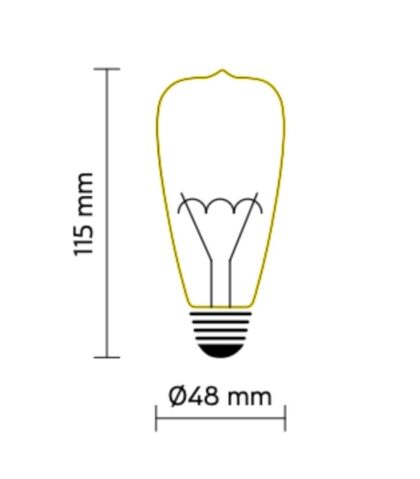 Bulb E27 dimmable 2000K class E