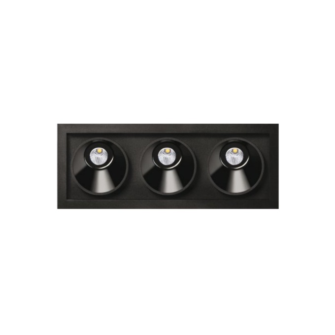 Šviestuvas Arkoslight – Black Foster Asymmetric Recessed 3 Įleidžiamas šviestuvas  - 1