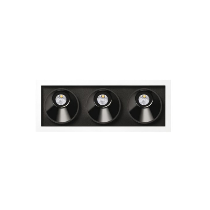 Lamp Arkoslight - Black Foster Asymmetric Recessed 3 Recessed  - 2