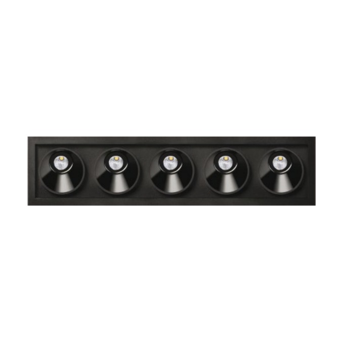 Šviestuvas Arkoslight – Black Foster Asymmetric Recessed 5 Įleidžiamas šviestuvas  - 1