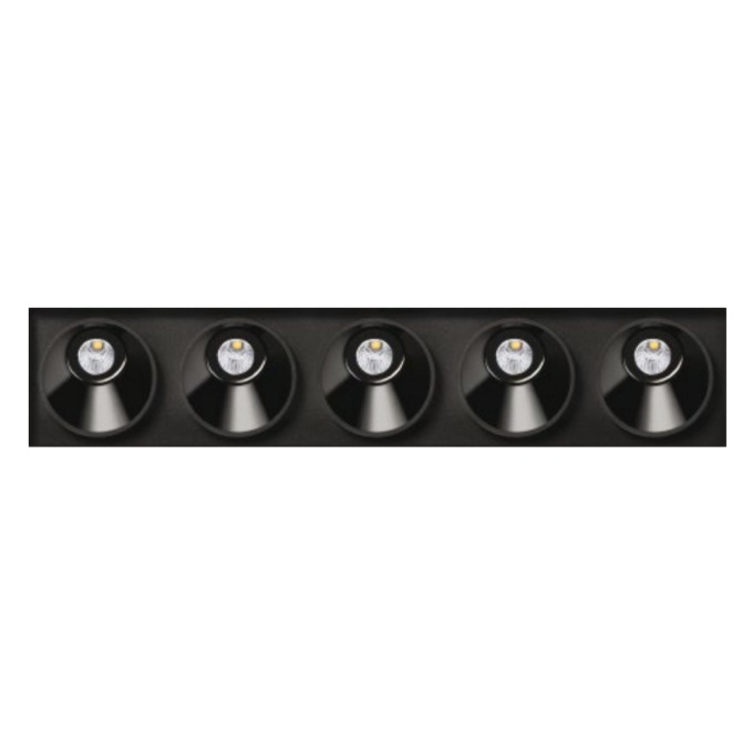 Lamp Arkoslight - Black Foster Asymmetric Trimless 5 Recessed  - 1