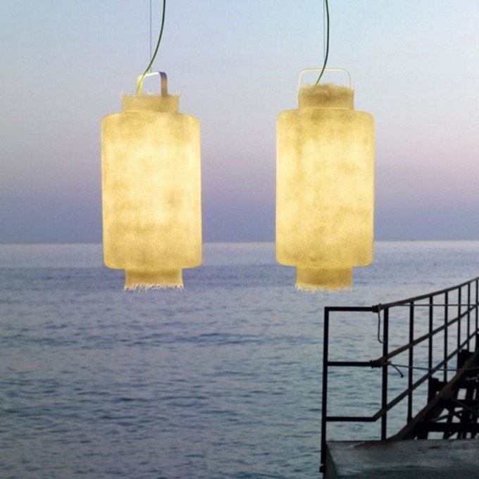 Lamp Karman - Kimono Outdoor Outdoor pendant  - 1