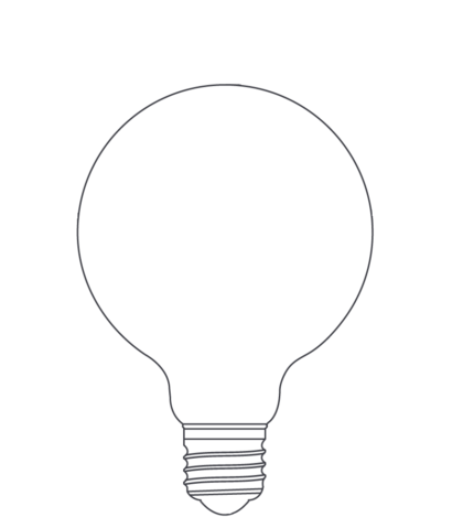 Lemputė nedimeriuojama LED E27 6,5W 2700K 806lm 300° GLOBE95 Frosted