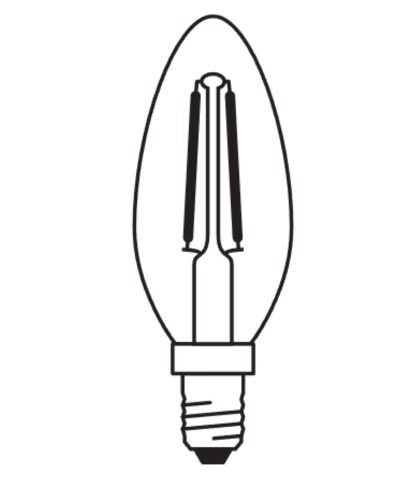 Bulb DIM LED E14 4,8W 2700K 470lm FIL
