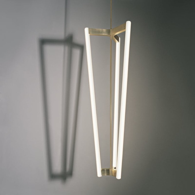 Lamp Michael Anastassiades - Tube Chandelier Pendant  - 1