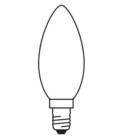 Lemputė dimeriuojama LED E14 5,5W 2700K 806lm Frosted 300°