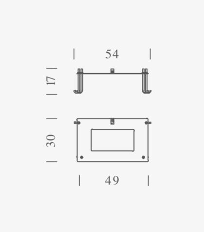 Borne béton grande fixing plate