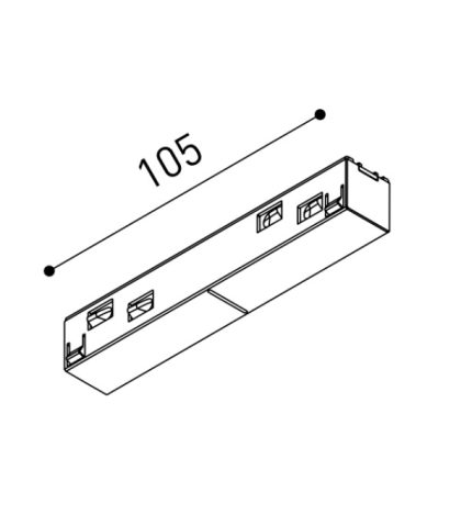 Arkoslight - TRACK 48V Central Connector White A3380002W