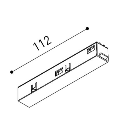Arkoslight - TRACK 48V Live End Connector White A3380001W