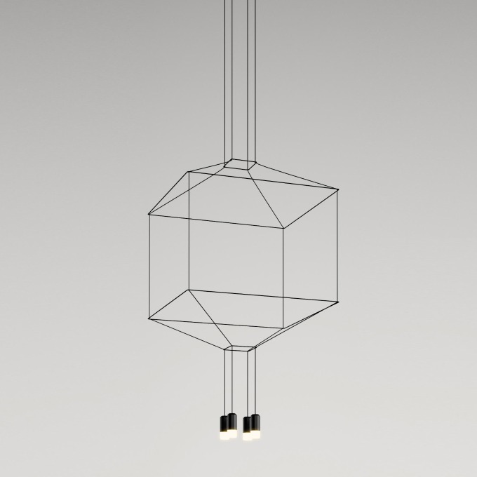 Lamp Vibia - Wireflow Square  Pendant  - 3
