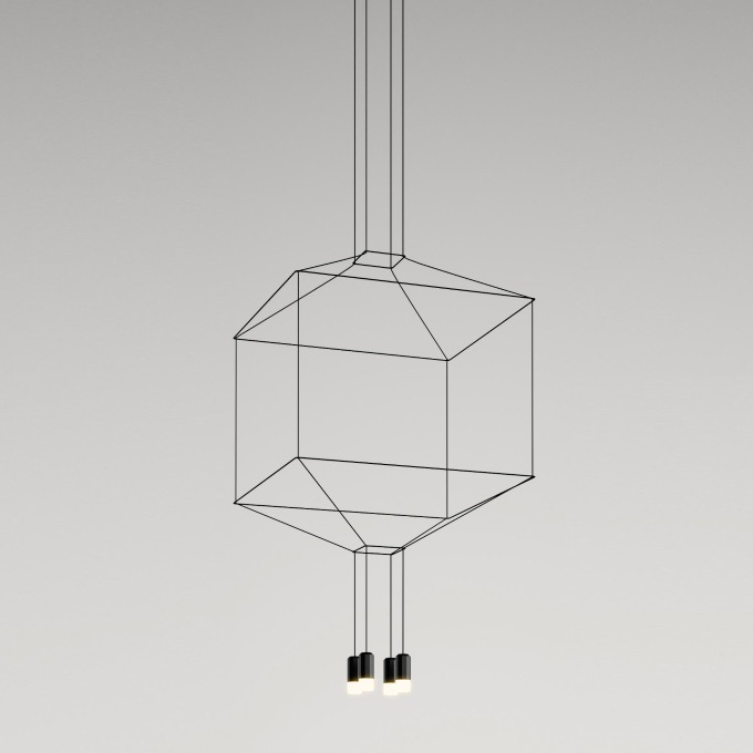 Lamp Vibia - Wireflow Square  Pendant  - 3