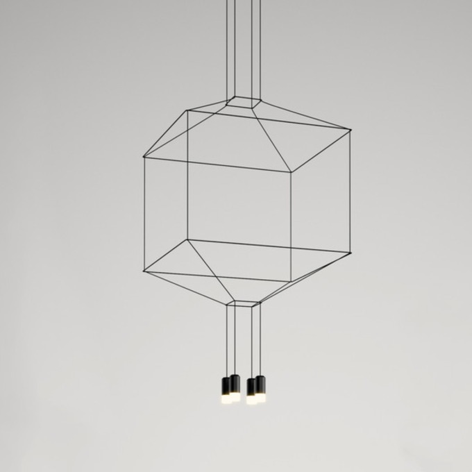 Lamp Vibia - Wireflow Square  Pendant  - 2