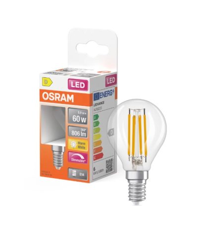 Lemputė dimeriuojama LED E14 5,9W 2700K 806lm 320° CRI80