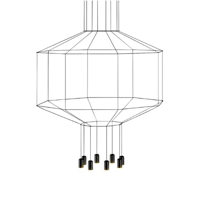 Lamp Vibia - Wireflow Octogonal Pendant  - 1