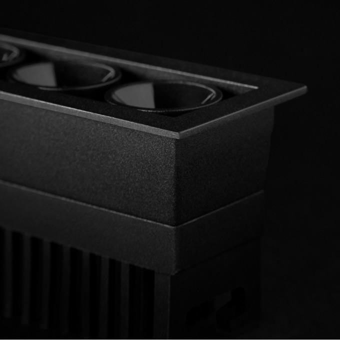 Šviestuvas Arkoslight – Black Foster Micro Recessed 2×2 Įleidžiamas šviestuvas  - 3