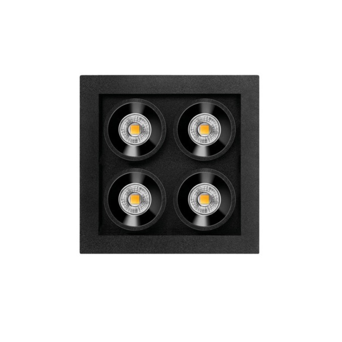 Lamp Arkoslight - Black Foster Micro Recessed 2x2 Recessed  - 1