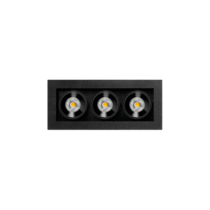 Šviestuvas Arkoslight – Black Foster Micro Recessed 3 Įleidžiamas šviestuvas  - 1