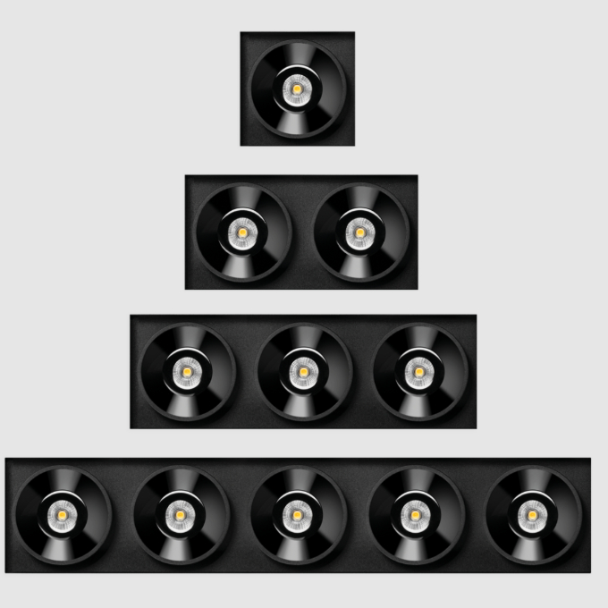 Lamp Arkoslight - Black Foster Trimless Spot 1/2/3/5 Залепляемые  - 1