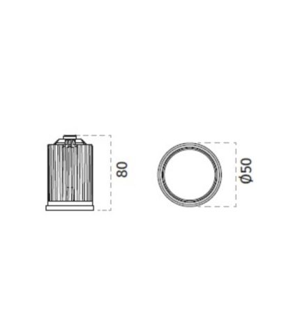 GU10 LED Modul Ø50 9W 3000K 1000lm 60° Dim