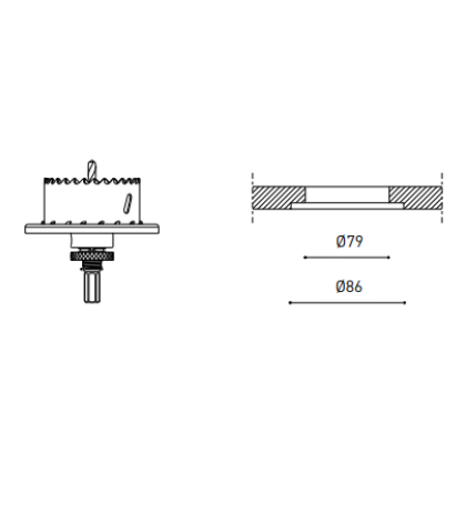 Trimless tool Lens D79 X D86 MM