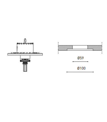 Trimless tool Lens D59 X D100 MM