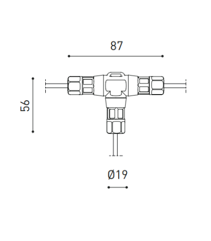 Arkoslight lamp Yoru Spike T share connector