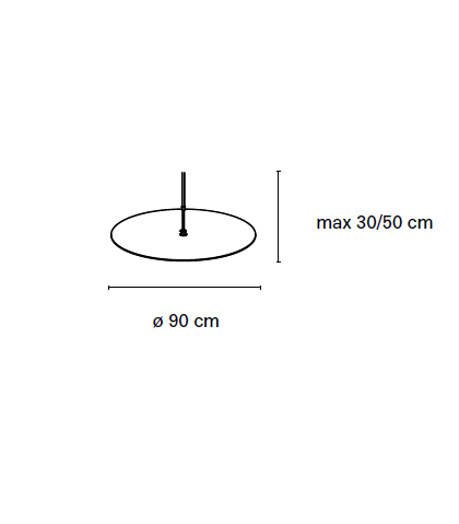 Closing disk with telescopic stem