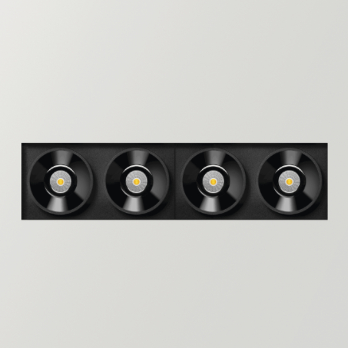 Lamp Arkoslight - Black Foster S Trimless 4 Залепляемые  - 2