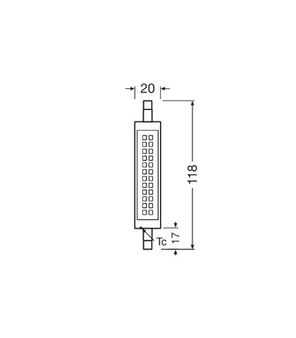 Lemputė LED 9,5W R7S SPECIAL LINE 78 CL75 300°