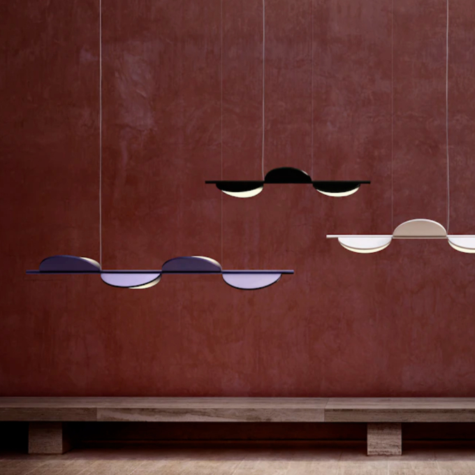Lamp Flos - Almendra Linear Suspension 4 Pendant  - 2