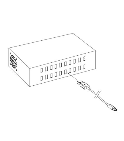 20 USB port. Input : 220-240V, Output : 5V / 1A
