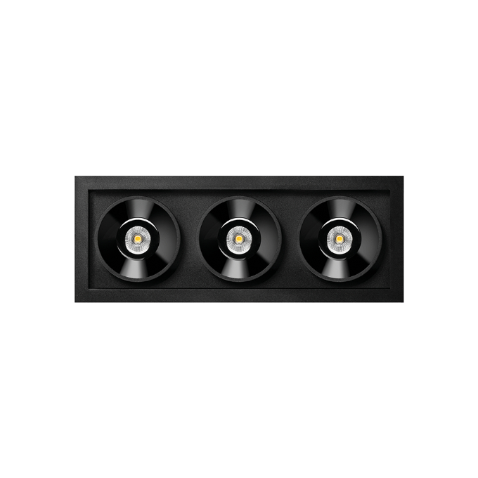 Lamp Arkoslight - Black Foster Recessed 3 Впускаемые  - 1