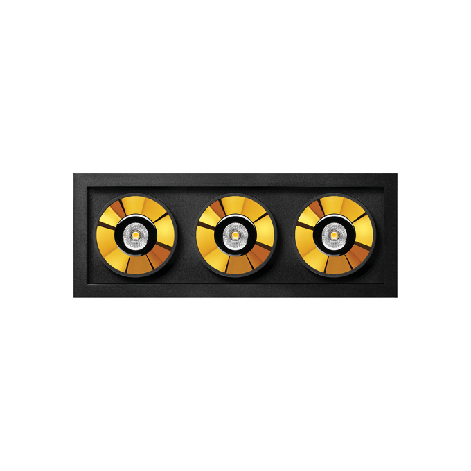 Lamp Arkoslight - Black Foster Recessed 3 Впускаемые  - 4