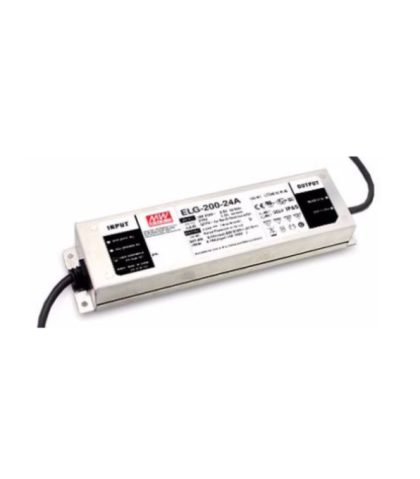 Impulsinis maitinimo šaltinis LED 24V 200W 8.4A, reguliuojamas, PFC, IP65