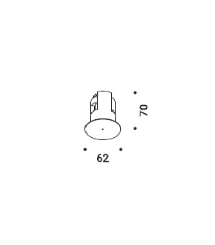 Recessed suspension kit for 12,5 mm plasterboard matt white 1X0000300.02.00 