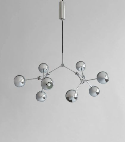 Lamp 101 Copenhagen - Drop Chandelier Globe Mini Chrome