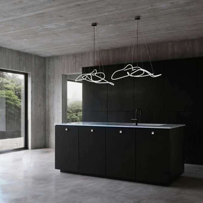 Lamp 101 Copenhagen - Ghost Chandelier Mini Neon Подвесные  - 7