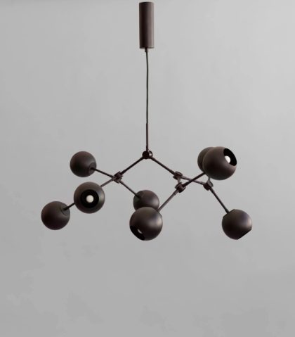Lamp 101 Copenhagen - Drop Chandelier Globe Mini Burned Black