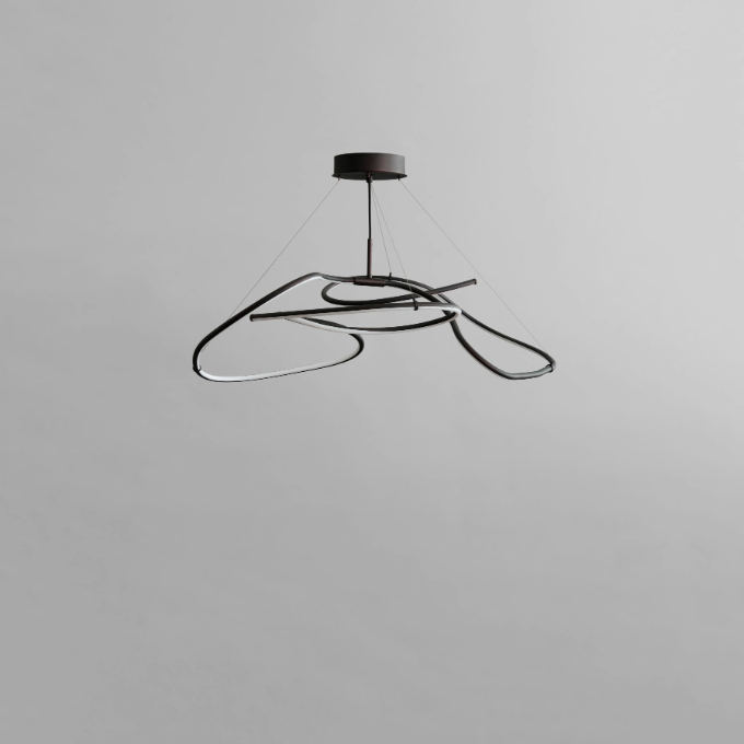 Lamp 101 Copenhagen - Ghost Chandelier Mini Burned Black Подвесные  - 1
