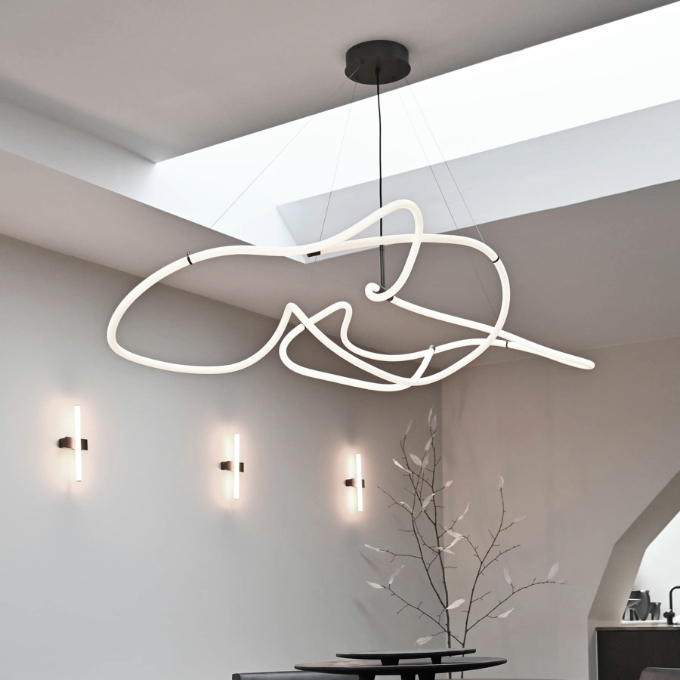 Lamp 101 Copenhagen - Ghost Chandelier Big Neon Подвесные  - 4