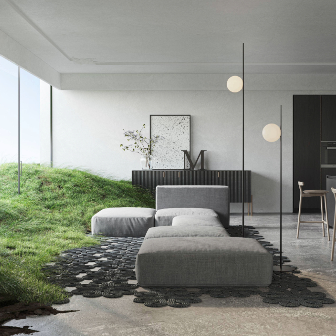 Lamp Karman - Atmosphere floor indoor/outdoor  - 2