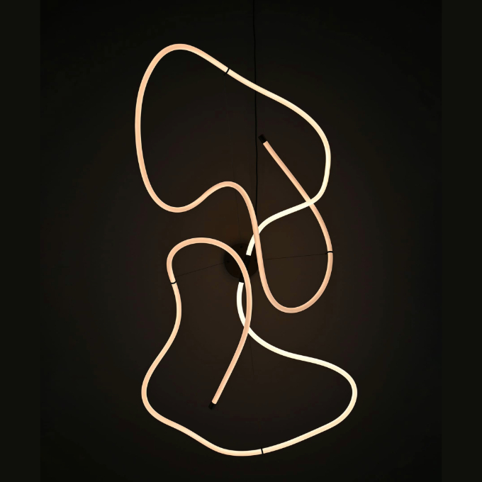 Lamp 101 Copenhagen - Ghost Chandelier Big Neon Подвесные  - 5
