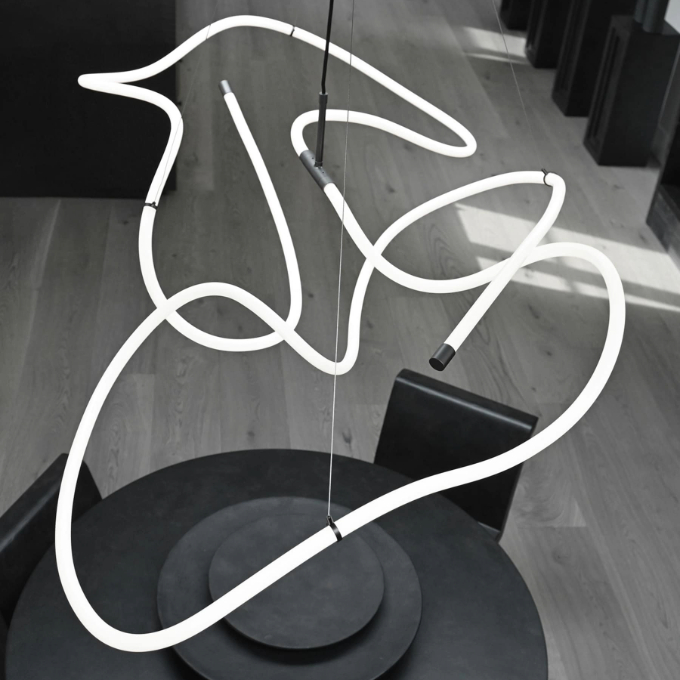 Lamp 101 Copenhagen - Ghost Chandelier Big Neon Подвесные  - 6