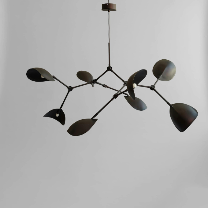 Lamp 101 Copenhagen - Stingray Chandelier Burned Black Подвесные  - 1